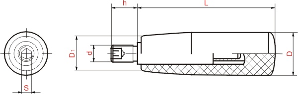 HY8310.5-3轉(zhuǎn)動手柄結(jié)構(gòu)圖